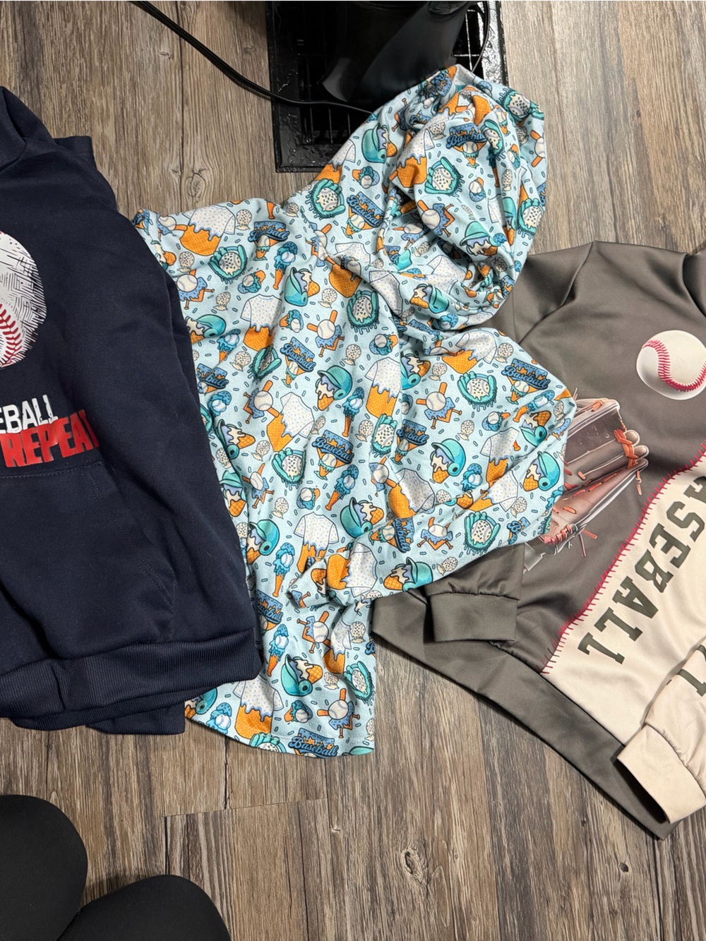 Boys baseball theme Hoodie lot
